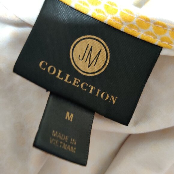 JM Collection Womens Blouse Rhinestone Grommet Embellished Gradient Top Size M - Picture 8 of 8